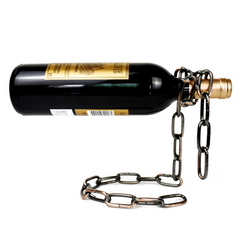 Creative Suspension Iron Chain Wine Bottle Holder