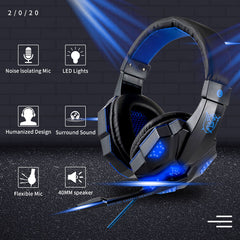 Wired Gaming Headphones with Light Up Feature