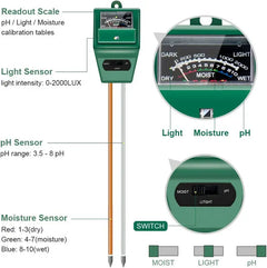 Soil pH Meter and Moisture Tester for Garden Care