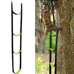 3 Step Climbing Stick Aider for Hunting Climbing Aider Hunting Saddle Sticks Webbing Ladder Strap Tree Stand Climbing Sticks Ladder Hanging Rope for Outdoor Sports Caving
