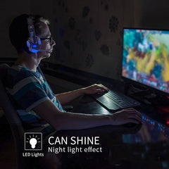 Wired Gaming Headphones with Light Up Feature