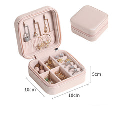 Portable PU Leather Jewelry Storage Box