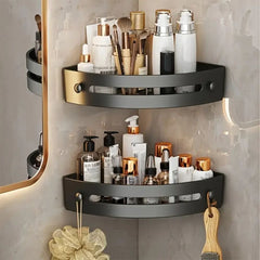 2-Tier Space-Saving Corner Shower Caddy Organizer