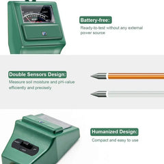 Soil pH Meter and Moisture Tester for Garden Care